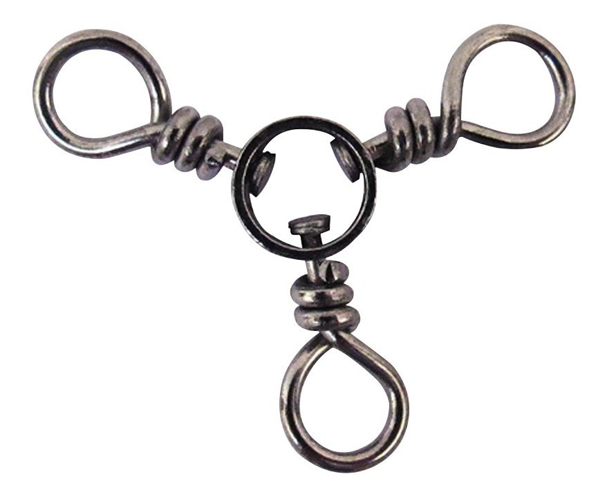 Destorcedor Triple (three-way) Negro #5630-1/0 Pesca