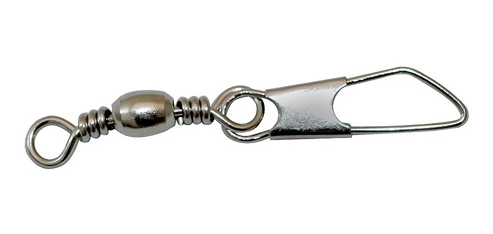 [GM-14DESTOR171SA] Destorcedor (Giratorio) Barril Niquelado Con Seguro #5 Pesca