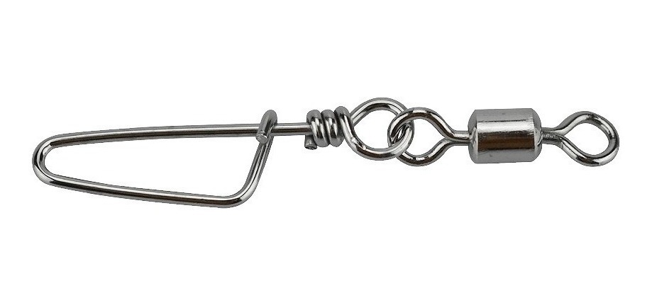 [GM-14DESTOR497CH] Destorcedor (Snap Swivel) con Seguro 10 Pesca (144 piezas)