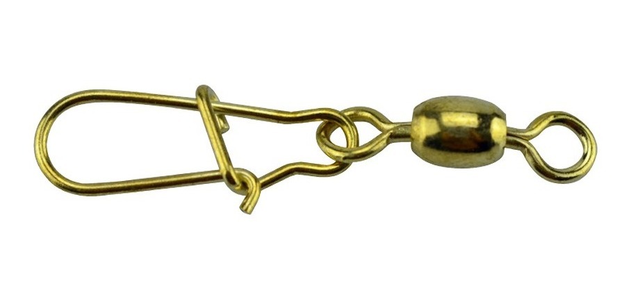 [GM-14DESTOR601CH] Destorcedor (Snap Swivel) con Seguro No.2 Pesca (144 piezas) HXY-3004
