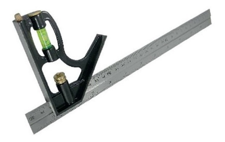 Escuadra de Combinación 12" (300mm) Con Nivel y Graduación