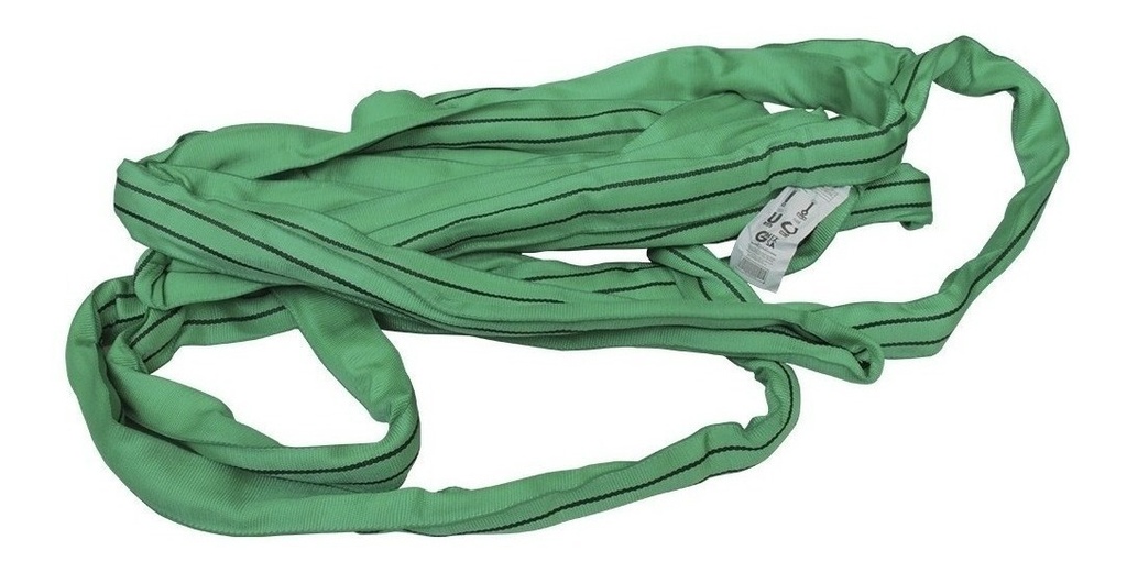 Eslinga de Carga Redonda Verde 2Ton 1Mx5Cm