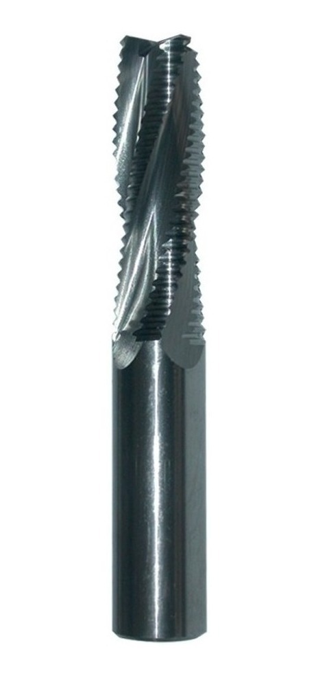 Cortador Vertical Rompe Viruta (Roughing End Mill) HSS 5/8" x 5/8"