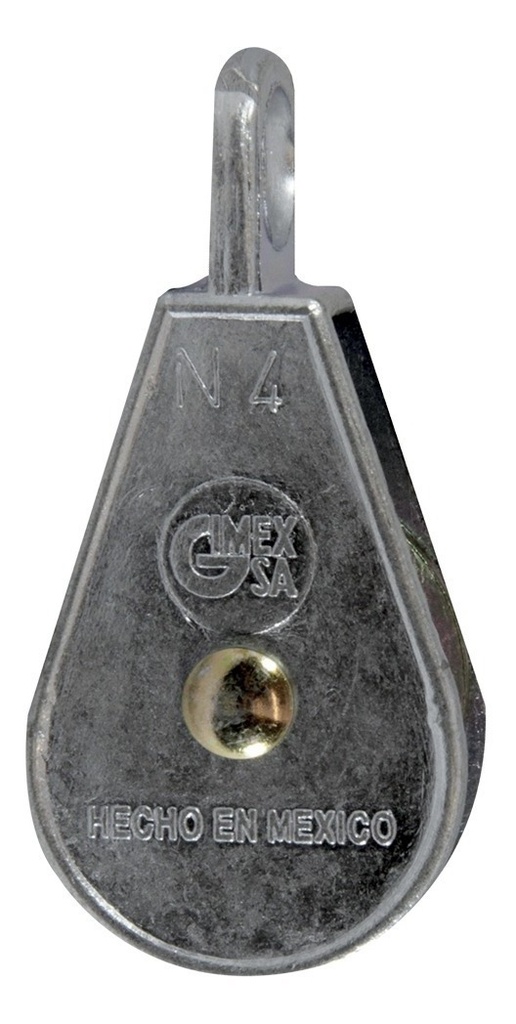 Garrucha Para Noria Sencilla Fija Galvanizada N°2 El Mejor