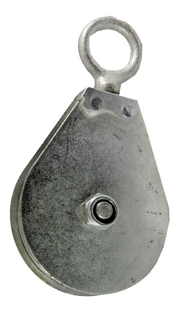 Garrucha Giratoria Para Cable Galvanizado 4 101Mm