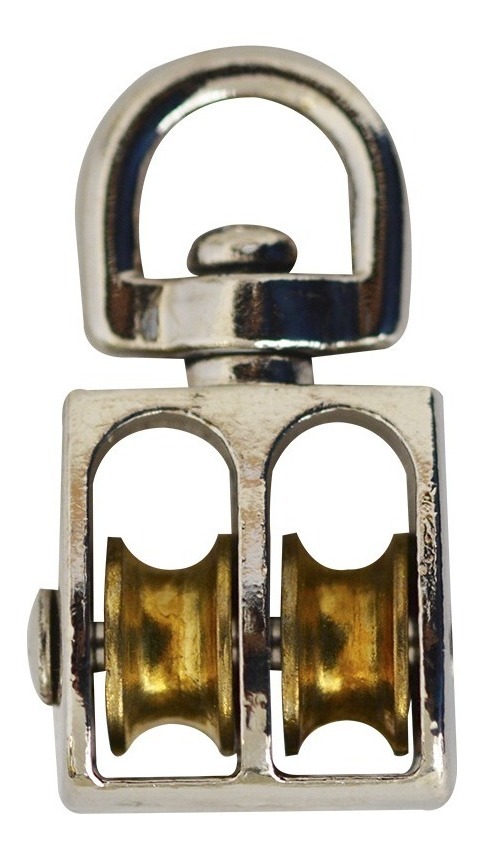 Garrucha Doble Giratoria Para Tendedero 1.1/2  (5 Piezas)