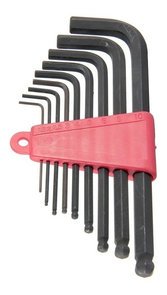 Llaves Allen Bola 1.5-10Mm Helb9Pc (9 Piezas)