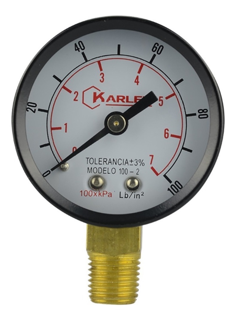 Manometro 4  100Psi 1/4 Npt 100-40