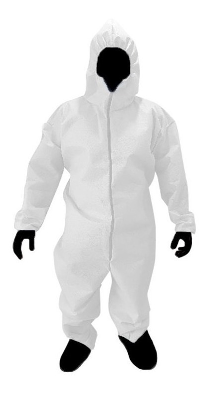 Overol De Seguridad Desechable Antimicrobial Blancoplus