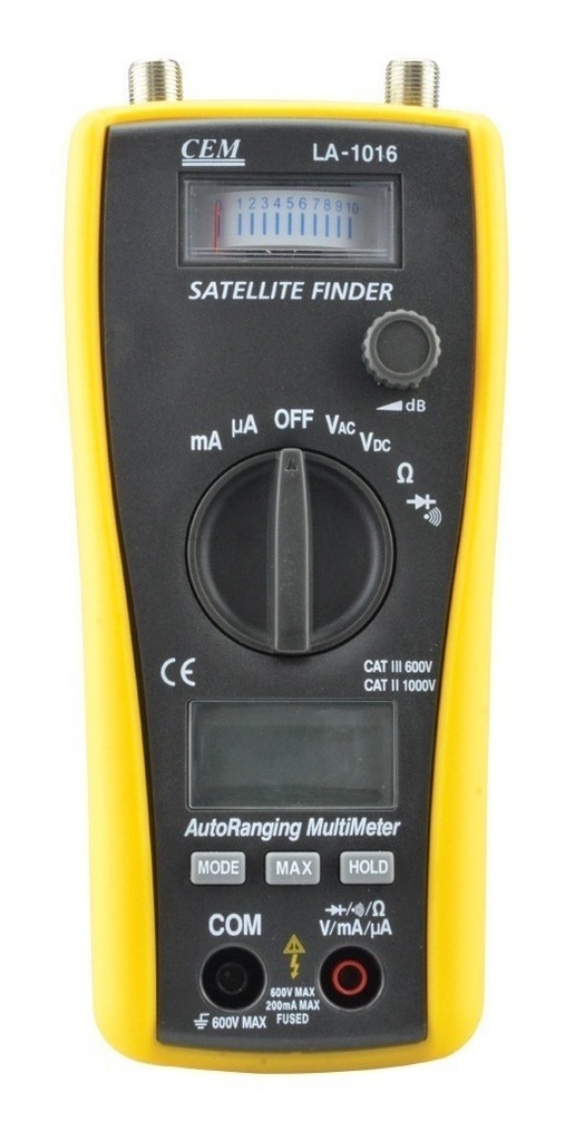 Multimetro/Detector Satelital Profesional Lcd 600V L, Karlen