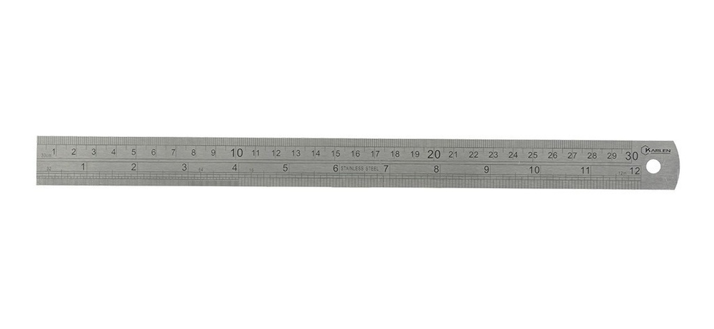 [GM-14REGLAS010CH] Regla Metálica de Acero Inoxidable de 30 CM la Mejor
