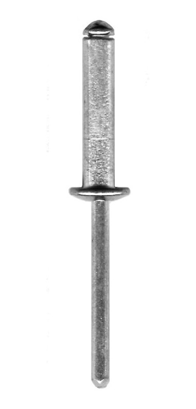 Remache Aluminio 5/32"×1/2" color negro AS56 Negro (1000 Pzas)