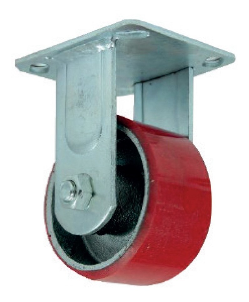 [GM-14RODAJA130CH] Rodaja Industrial 125Mm Roja Placa Fija Dk012-Pd05