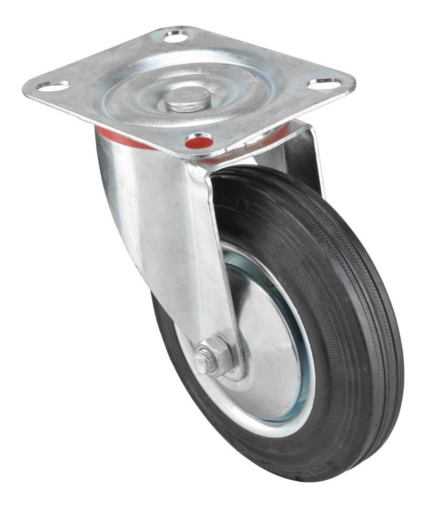 Rodaja Industrial 160Mm Placa Giratoria Con Balero Dk008Ps06