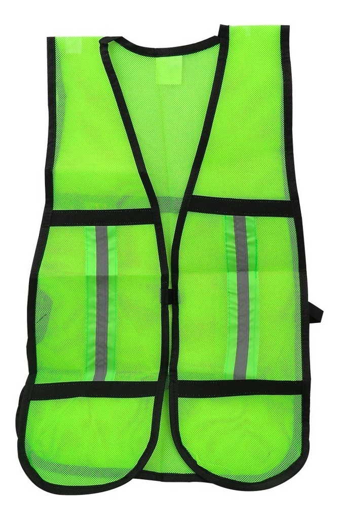 Chaleco De Malla Verde Con Reflejante Unitalla