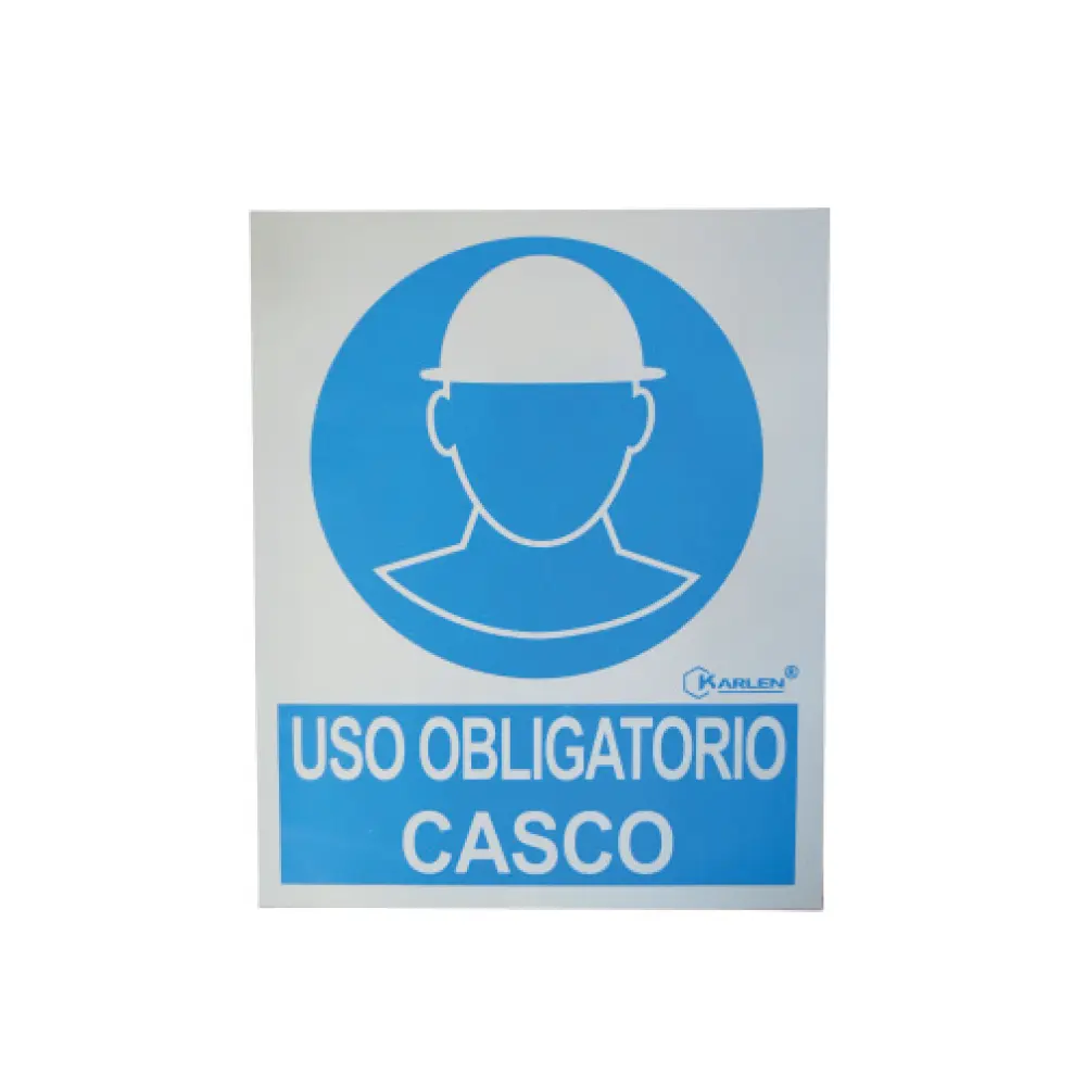 SEÑAL "CASCO" 20X25CM