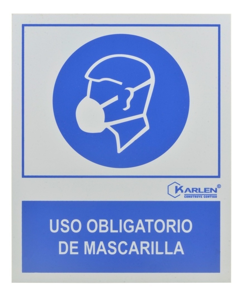 Señal Utilice Mascarilla 20X25Cm