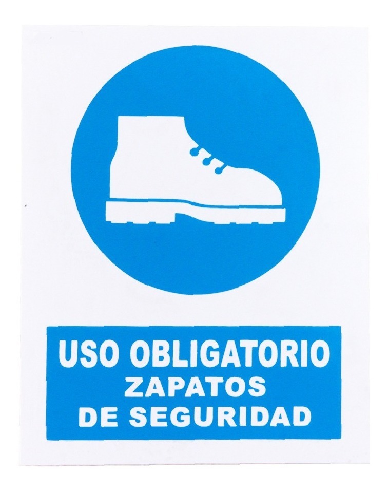 Señal  Zapatos De Seguridad  20X25Cm