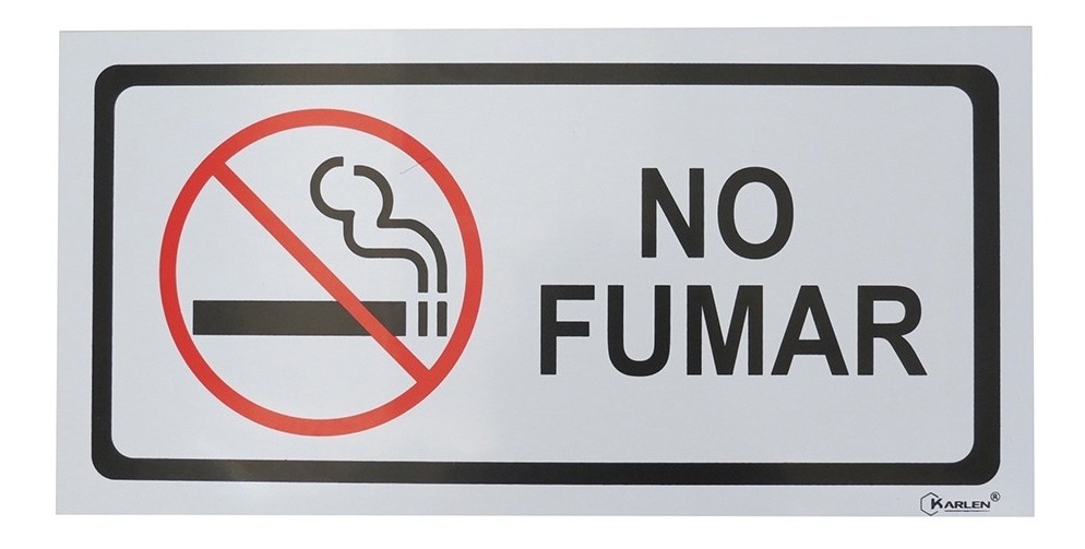 [GM-14SEGURI129KA] Señal  No Fumar  40X20Cm