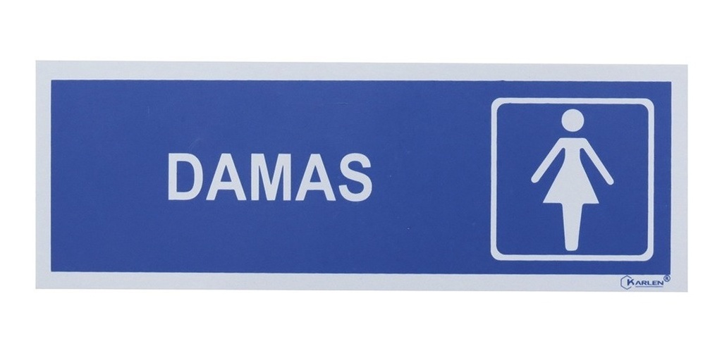 Señal  Damas  20X25Cm