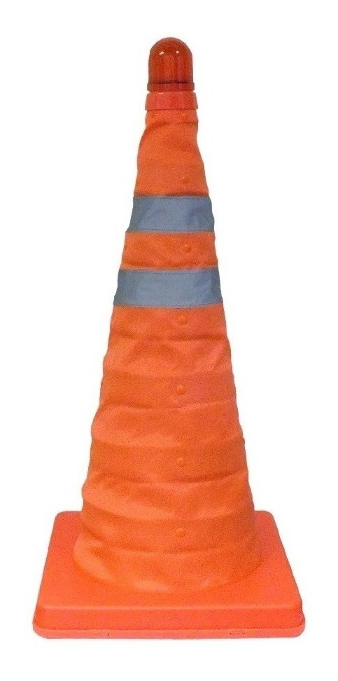 Cono Naranja De Señalizacion Con Luz 130428