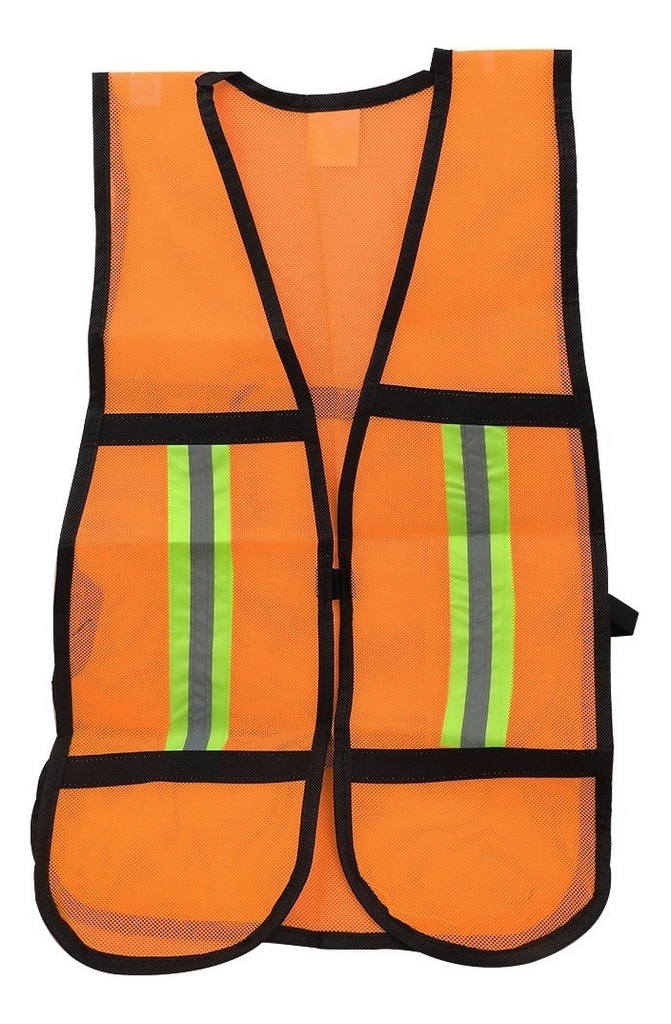 Chaleco De Malla Naranja Con Reflejante Unitalla