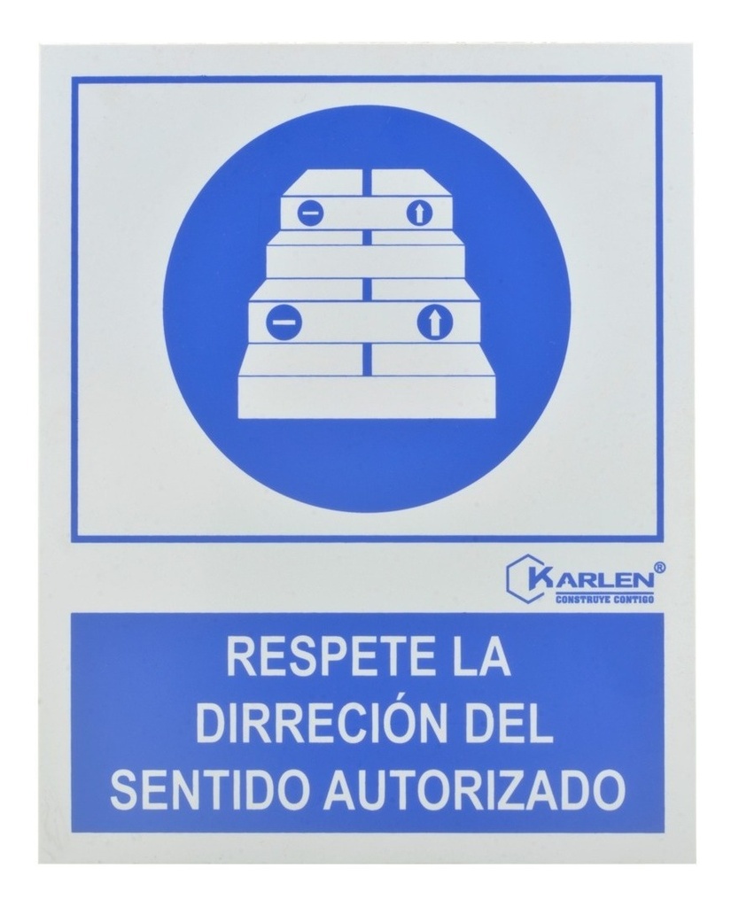 [GM-14SEGURI233KA] Señal  Direccion De Sentido  20X25Cm (Error Ortografico)