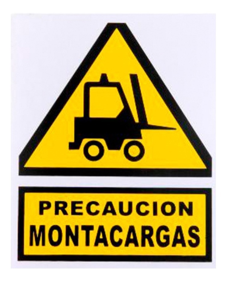 Señal  Montacargas  20X25Cm