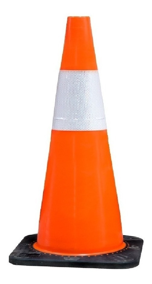Cono Naranja De Seguridad Pvc 450Mm Base 270X270Mm