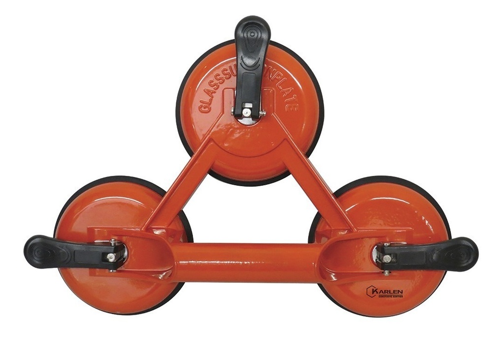 Sujetador Para Cristal  Triple  Aluminio 135Kg Bt-A3
