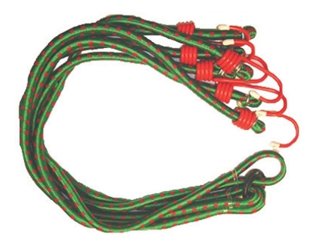 Tensor Elástico Forro Nylon 2 Ganchos 120Cm X 9Mm El Mejor