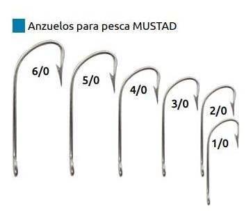 Anzuelo Mustad 3103DT Aberdeen 1/0 (12 Piezas)