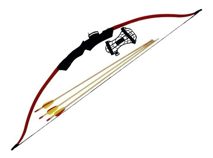 Kit Arco Recurvo Para Tiro Junior 26 /18Lb Y Accesorios 6 Pz