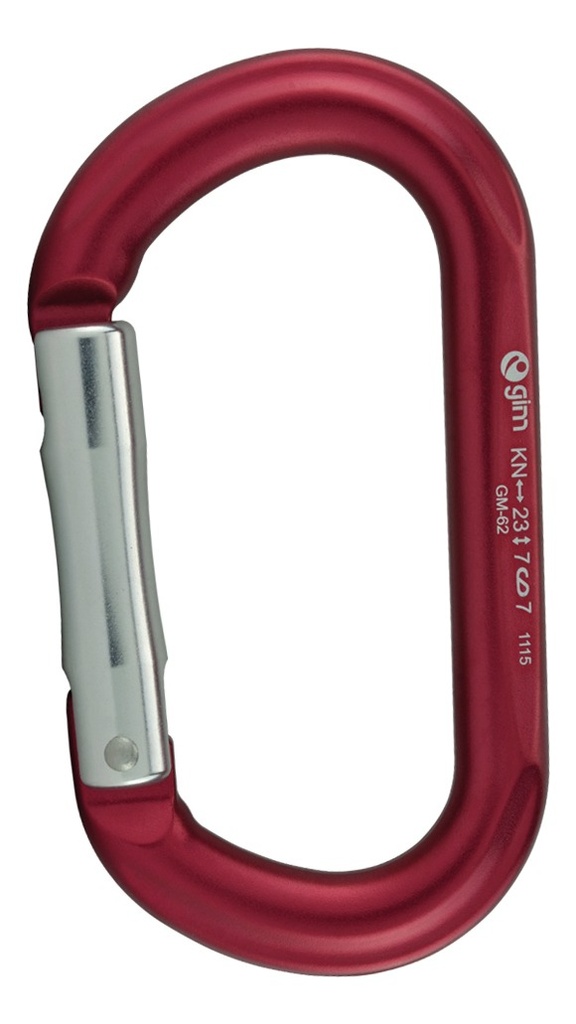 Mosquetón de Aluminio Oval Sin Seguro 23Kn Gm-62