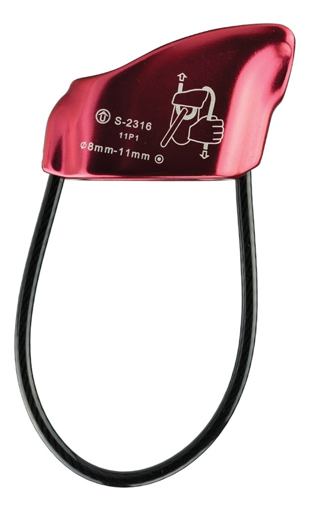Asegurador Descensor De Aluminio - Alpinismo Cuerda 8-11Mm