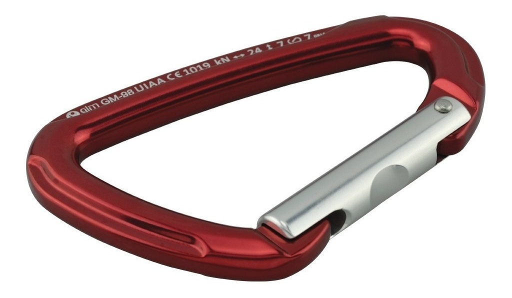 Mosquetón de Aluminio Tipo D 24Kn Gim-98