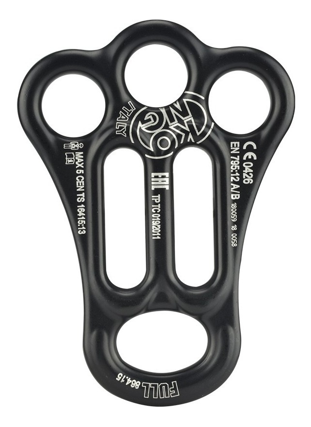 Descensor Multianclaje 3 Orificios Kong Aluminio