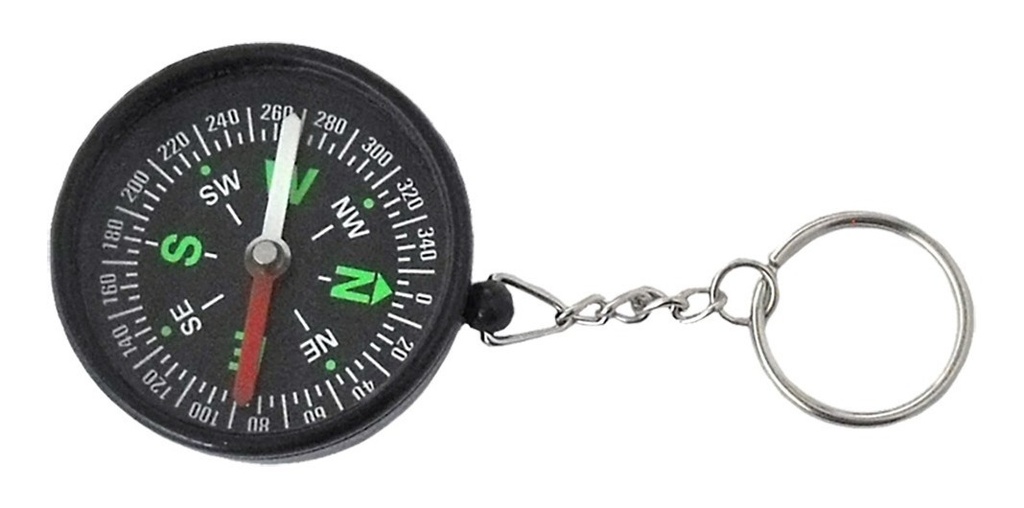 Brujula De Plastico De Bolsillo 45Mm Con Llavero K47