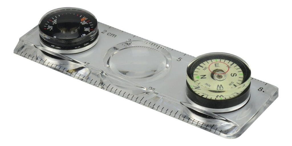 Brujula/Regla/Termometro/Lupa X5-1