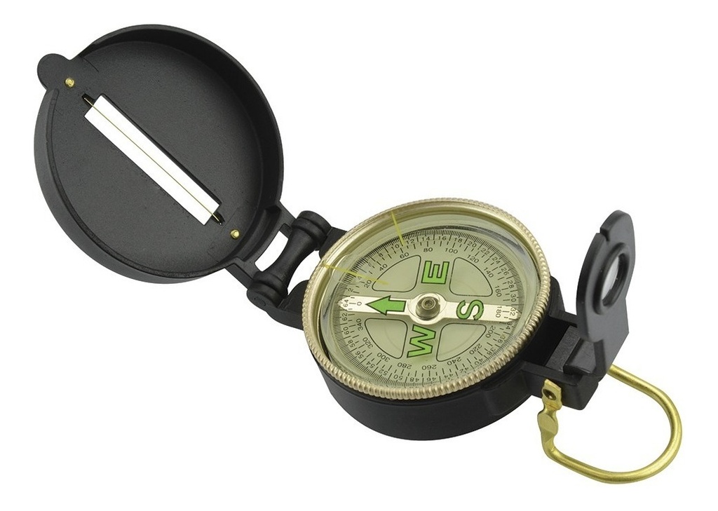 Brújula con Líquido Metálica 55mm Dorada DC45-3A