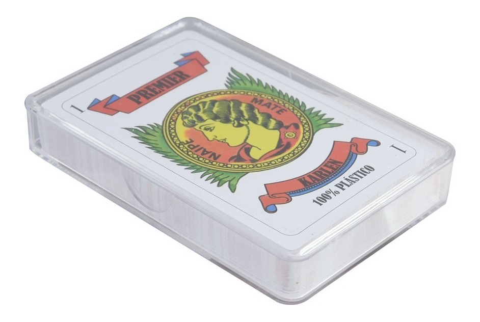 Caja 12 Mazos De Baraja Española Plastificada Economica
