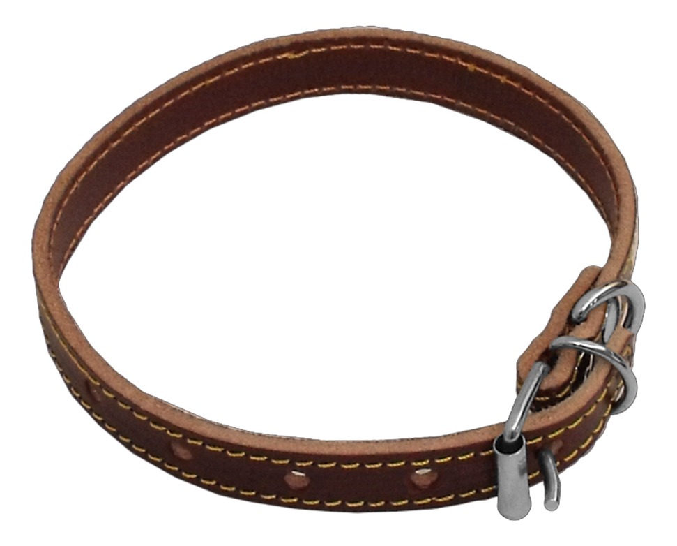 [GM-15COLLAR010SM] Collar de Piel (cuero) Para Perro No. 10