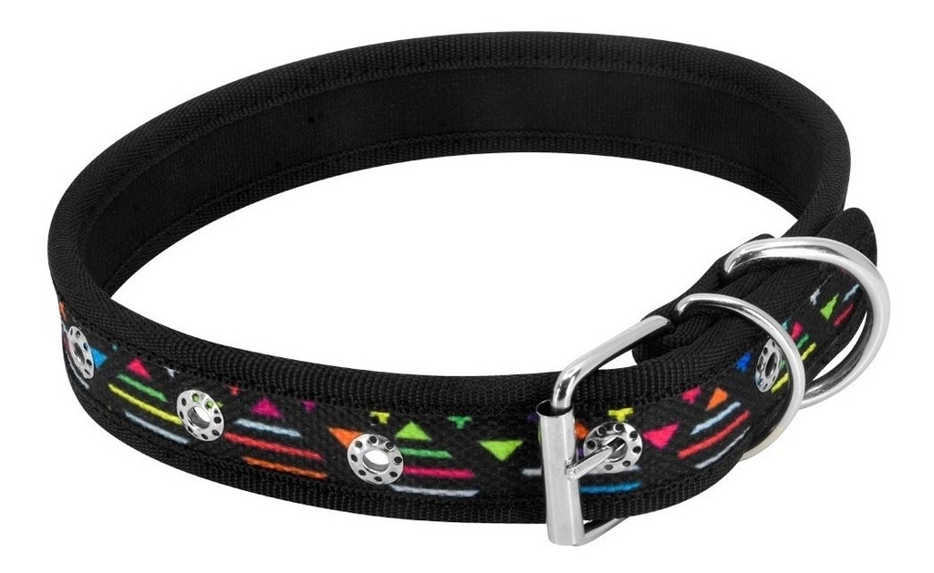 Collar para Perro Tipo Huichol con Ribete No. 8