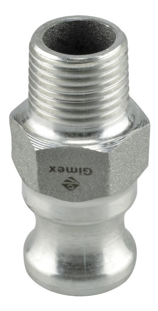 Adaptador Camlock Macho Rosca NPT Tipo F 1/2" Aluminio