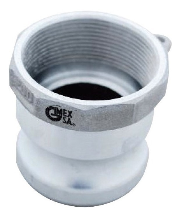 Adaptador Camlock Macho Rosca NPT Tipo A 2-1/2" Aluminio