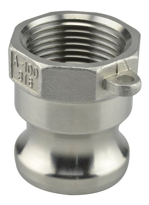 Adaptador Camlock Inox. Rosca NPT Tipo A 1" A100-SS