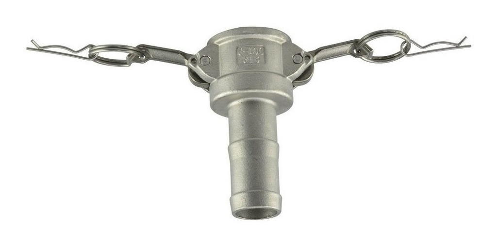 Conector Hembra Inox. Con Espiga Tipo C 1 1/2  C150-Ss