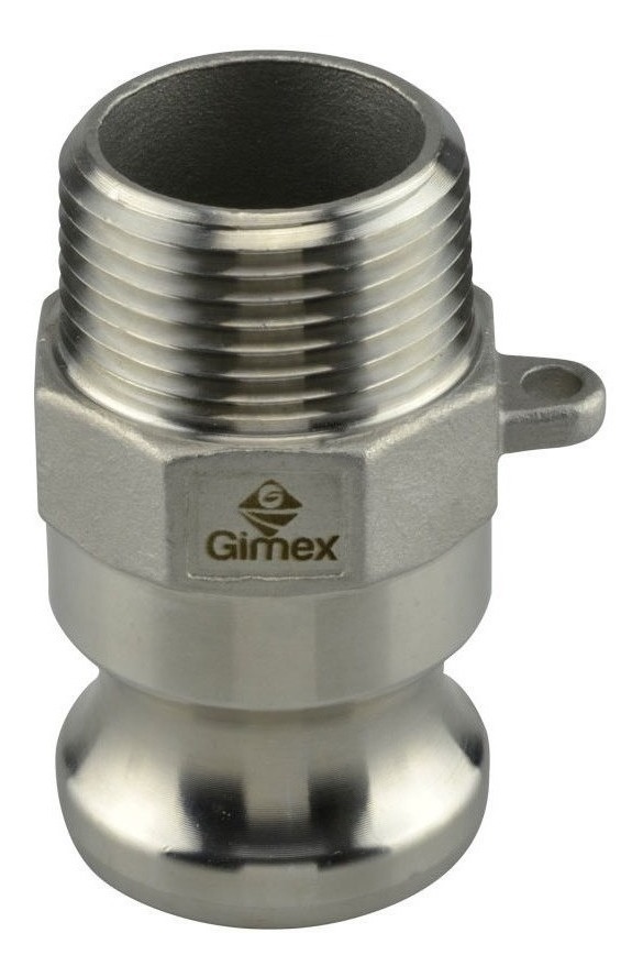 Adaptador Macho Inox. Cuerda Npt Tipo F 3  F300-Ss