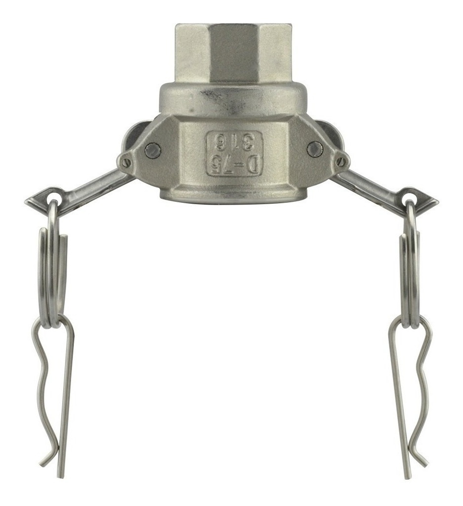 Conector Camlock Inoxidable Tipo D Rosca NPT 3/4" D75-SS