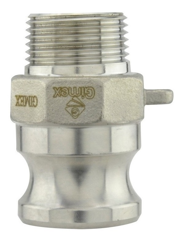 Adaptador Macho Inox. Cuerda Npt Tipo F 3/4  F75-Ss